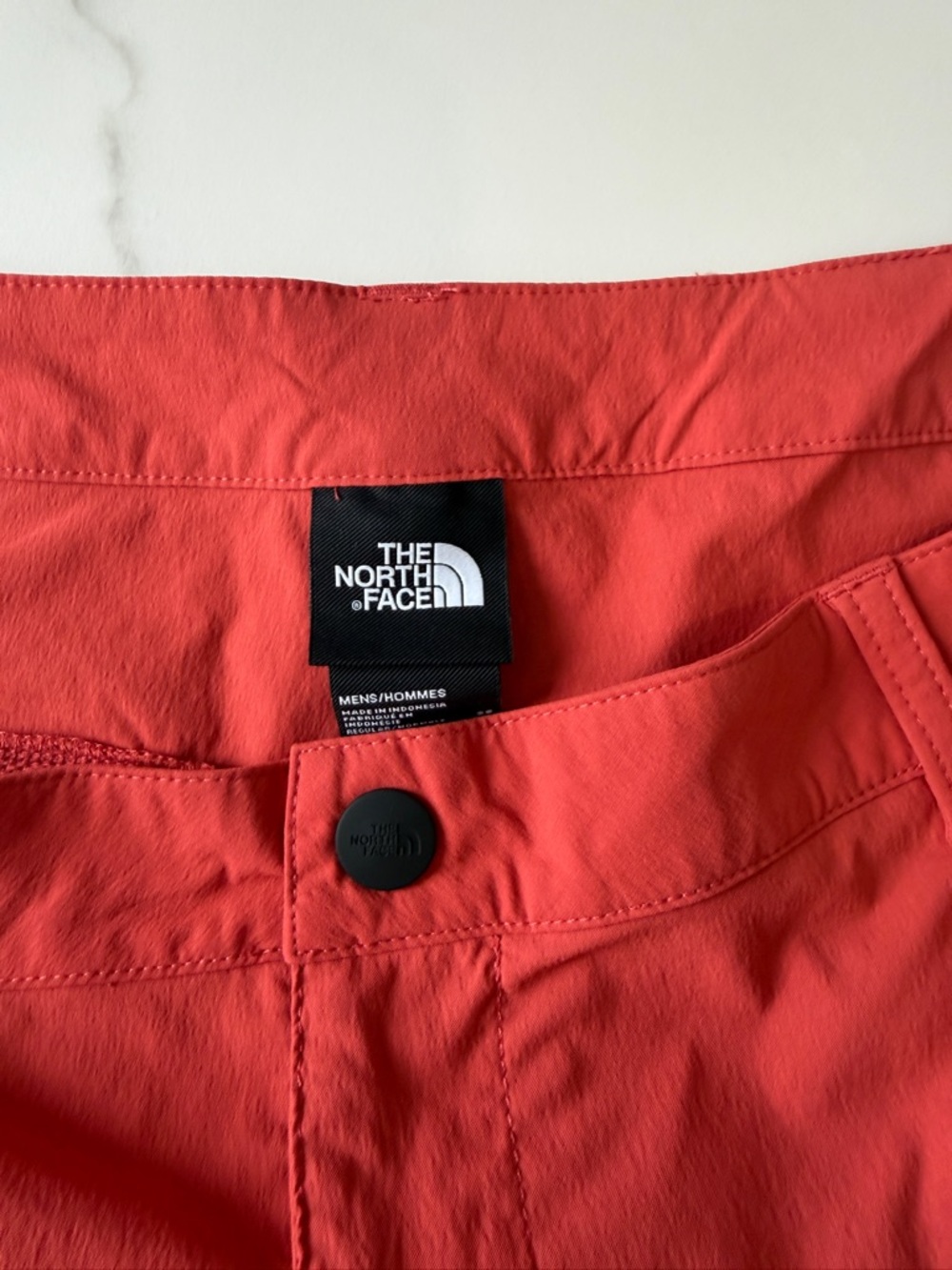 The North Face Men's Coral-Red Flat Front Shorts - Picture 3 of 14
